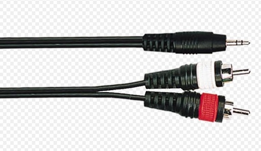 [MIC CABLE] ATC7092 PATCH LEAD 2RCA-3.5MM